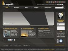 Tablet Screenshot of ibergruas.com